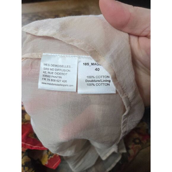 Mes Demoiselles  sleeveless boho floral dress sz 40 - Picture 5 of 5